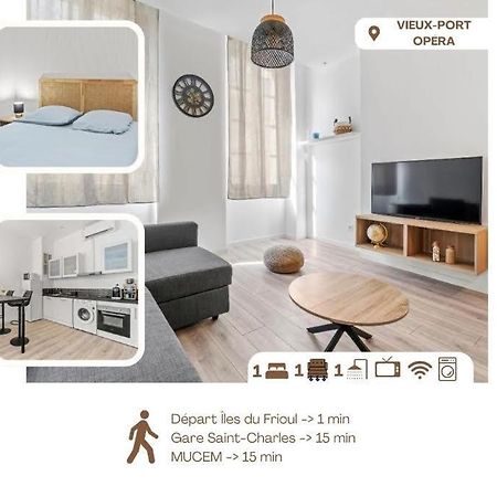 Spacieux T2 Vieux Port Opera 마르세유 외부 사진